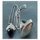 Sterling Pendant and Necklace
