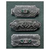 Three Filigree Brooches