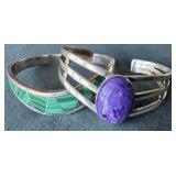 Sterling and Stone Bracelets