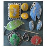 Colored Enamel Siamese Jewelry