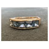 14k Blue Topaz Ring