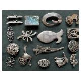 Silver Brooches
