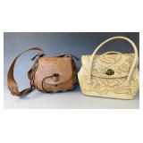 Embossed Leather Purses