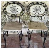 Pair of Iron Chairs