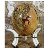 Lacquered Ostrich Egg