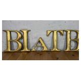 Gilt Wood Letters