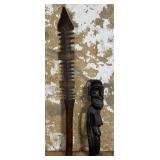 Early African Figure and Club