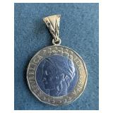 Italian Coin Pendant