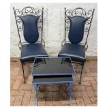 Metal Chairs and Tables