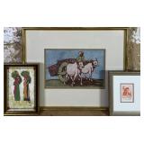 Three Framed Works