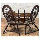 Spinning Wheels and Cradle