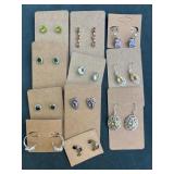 Sterling and Gemstone Earrings