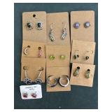 Sterling and Gemstone Earrings
