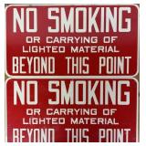 No Smoking SIgns