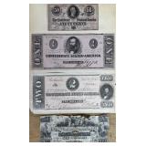 Confederate and Columbian Notes