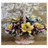 Porcelain Flower Basket