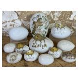 Milk Glass Easter Eggs