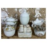Milk Glass Easter Chicks