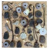 Carved Stone Pendants