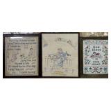 Three Needleworks