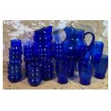 Blue Glass Drink Sets