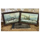 Battleship Lithographs
