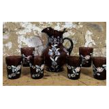 Amethyst Glass Drink Set