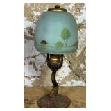 Small Reverse Painted Lamp