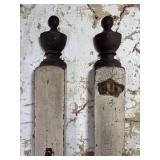 Pair of Painted Posts