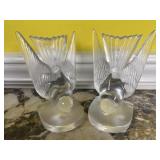 Lalique Bookends