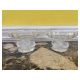 Pair of Lalique Footed Bowls
