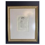 Mary Cassatt Etching