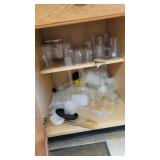 Cabinet of Glass Vases, Chemical Items, Jugs