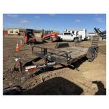 2008 Corn Pro 16' Skidsteer Trailer with Ramps