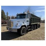 1990 White GMC Autocar Dump Truck