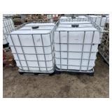 (2) 250gal Poly Tanks