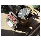 Buddy heater, Dewalt drills. Battery charger