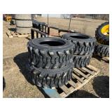 (4) New 12-16.5 Skidsteer Tires