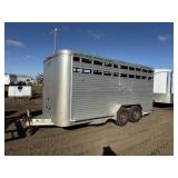 1993 Featherlight 16' Livestock Trailer