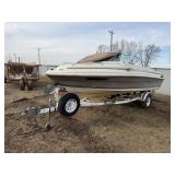 1985 Sea Ray Seville 18' Boat w/EZ Loader Trailer