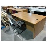 Wood Desk and Chair