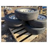 5 15' Trailer Tires and Rims