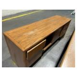 Wood Desk and Cabinet with Chair