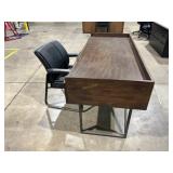 Wood Desk and Chair