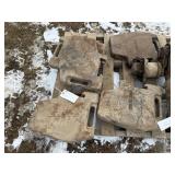 5 White Suitcase Weights