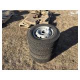 (4) 145/80 R12 Tires w/rims