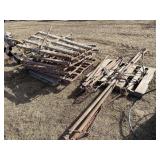 3 & 4 section drag bars w/5 wooden drags