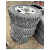 (4) LT275/65 R20 Tires w/GMC Rims