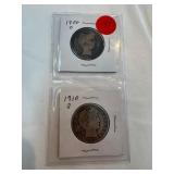 1900-O-1910-S Barber Half Dollars