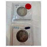 1899-O-1913-D Barber Half Dollars